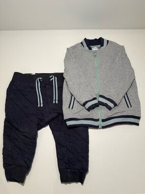 Tommy Bahama Quilted 2-Piece Set US 12M Baby Joggers Full Zip